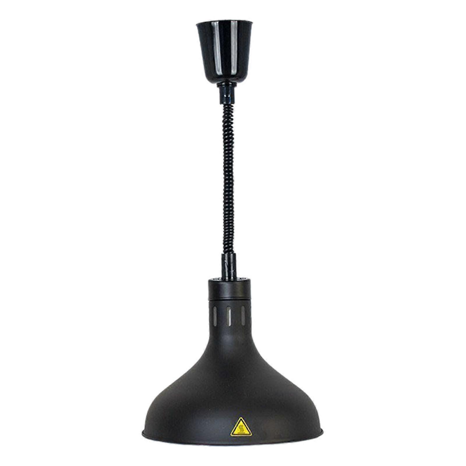 خدمة المطعم تدفئة البيتزا أكثر سفئا قابل للتعديل معلقة الغذاء مصباح حراري تلسكوبي معدني ضوء حراري للبطاطس المقلية ، أسود