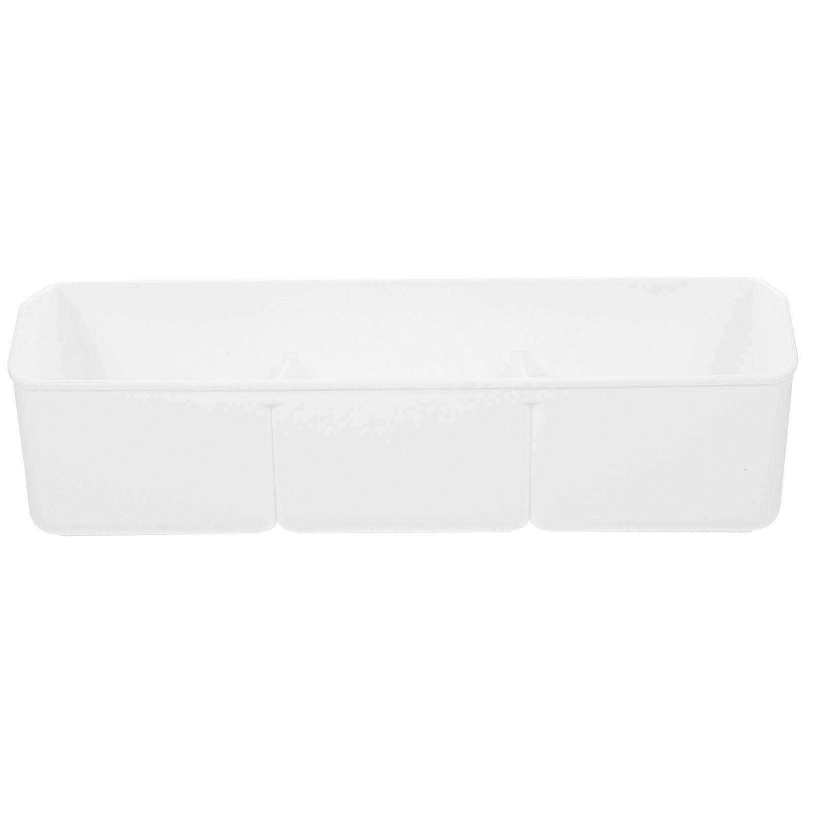 Kitchen Door Organizer Flavoring Holder Bathroom Accessories 34.50X12.50X9.80CM White PP 1Pack