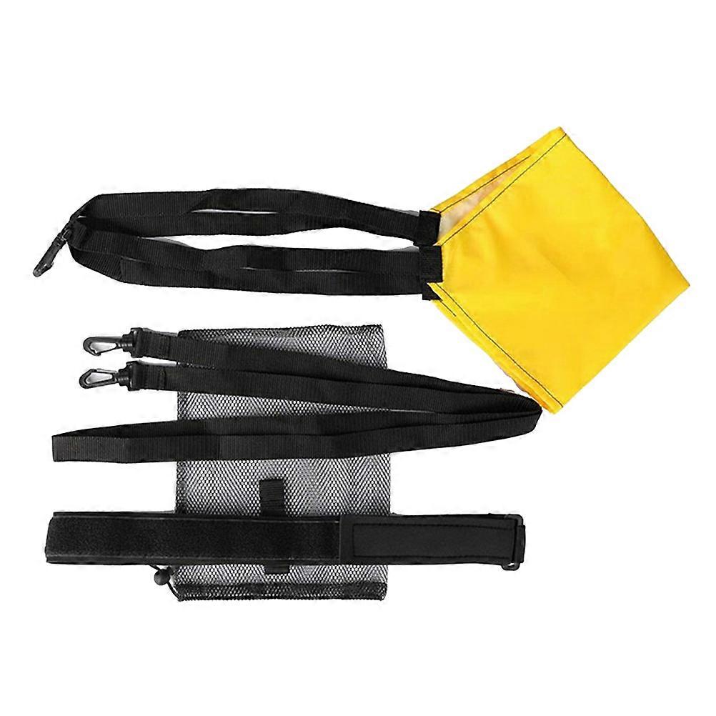 Swim Training Resistance Belt for Adults and Kids Lightweight Neoprene and PU Cloth Adjustable with Mesh Bag 1 Set