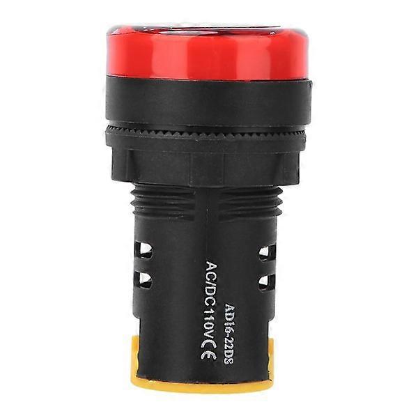 10pcs BERM LED Power Indicator Light PC Flame Retardant Shell 22mm Diameter 110V AD16-22D/S Red
