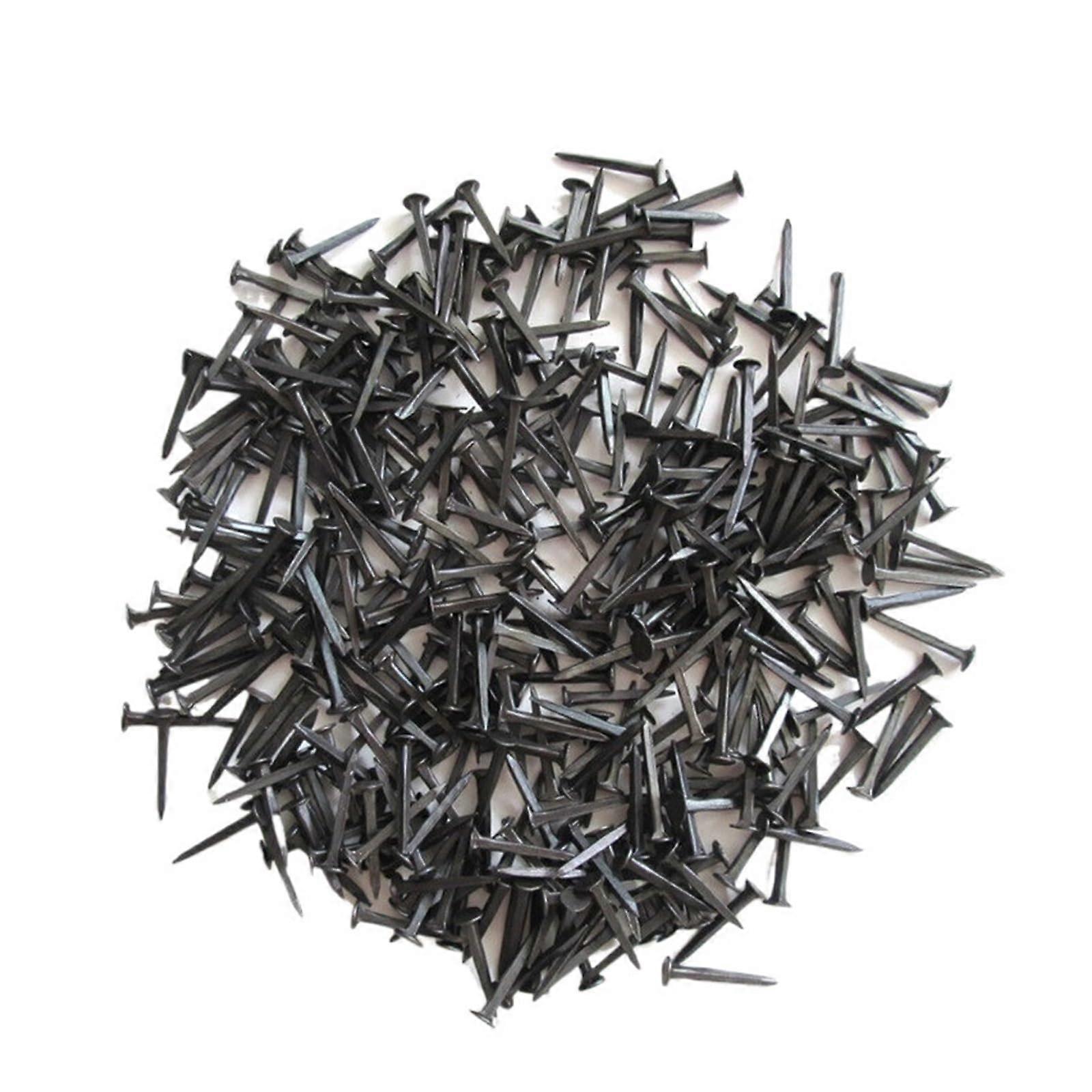Black Shoe Nails 16mm Small Iron Triangular Spikes for Wood and Leather Repairs, Square Design Autumn Compatible