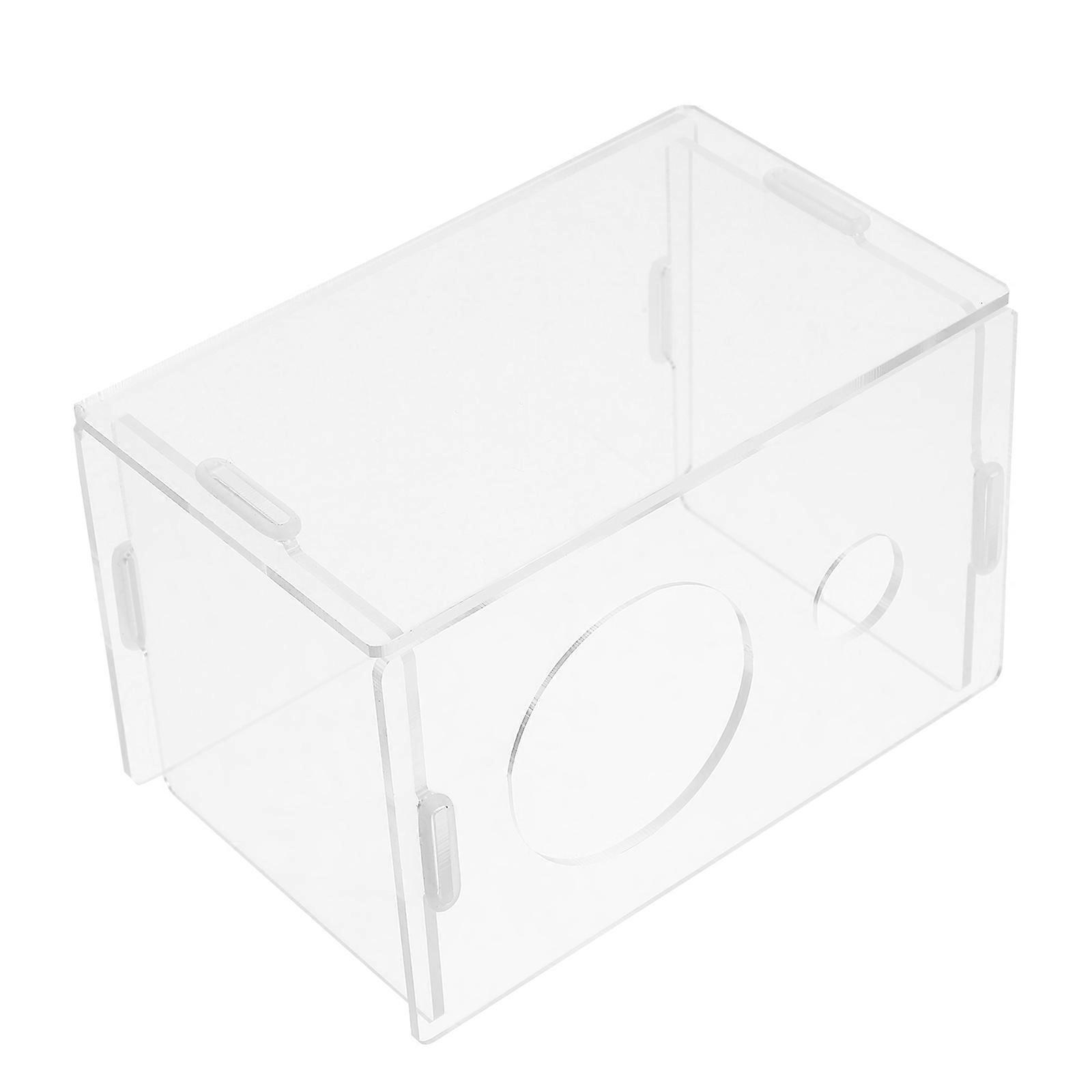 Transparent Hamster Hut House Sunlit Placement Easy To Clean Comfortable Resting Place 1Pack