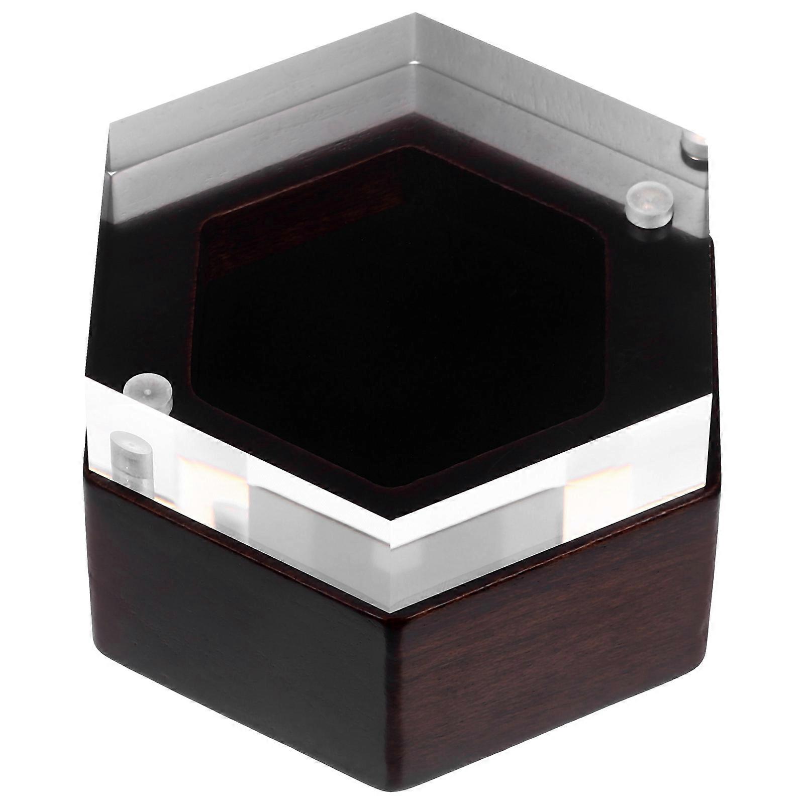 Hexagonal Jewelry Storage Box with Closure for Compact Size Multi Color