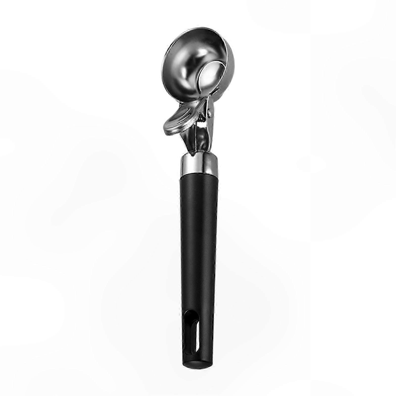 Non-Stick Stainless Steel Ice Cream Scoop with Easy-Release Trigger for Gelato, Smoothies, and Fruit Handling