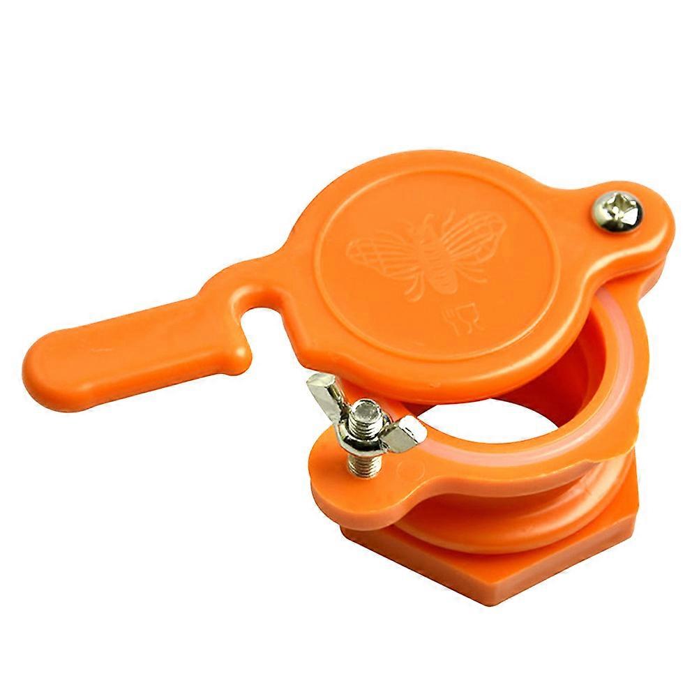 Nylon Honey Gate for Extractor Tap Beekeeping Tool in Food Grade ABS Material 2 Pcs Orange
