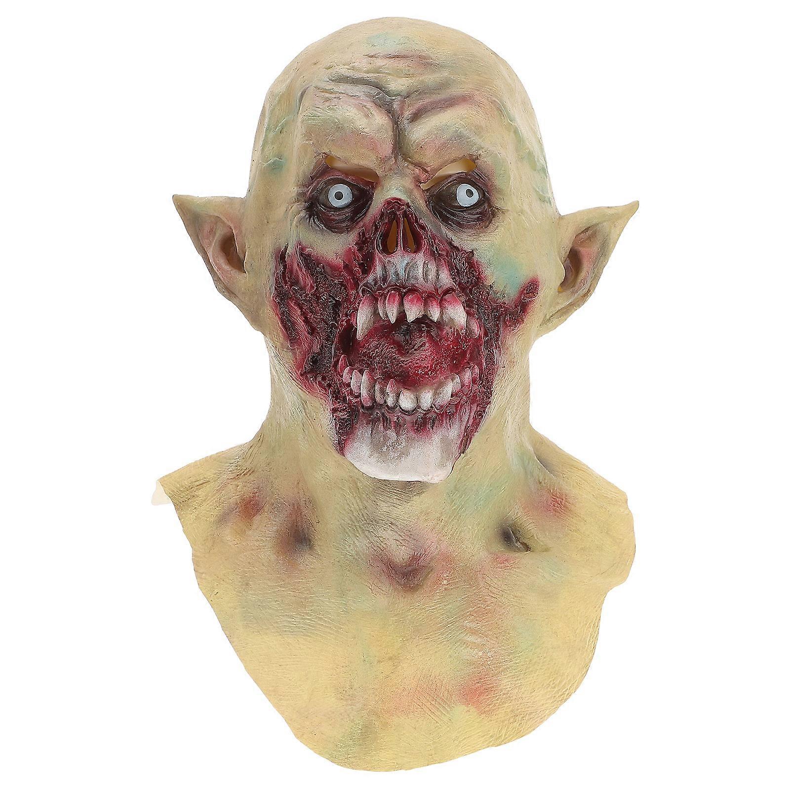 Lifelike Scary Masks For Halloween Ghost Festival Suitable For Adults Natural Latex 1Pack