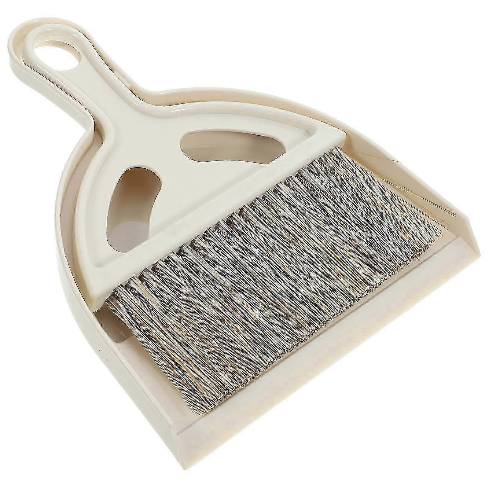 1 Set Cleaning Brush and Dustpan Desktop Sweep Broom for Computer Keyboard