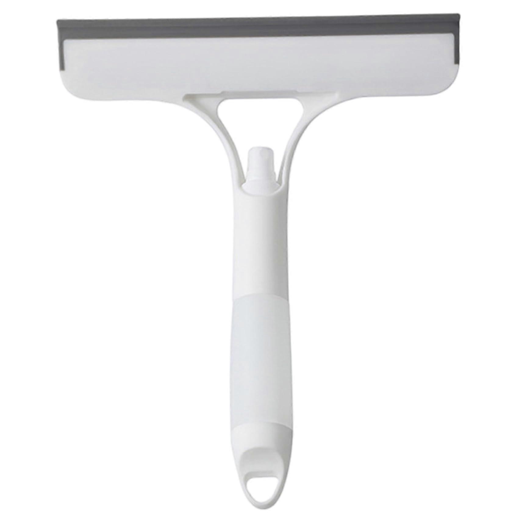 3in1 Window Scraper with Sprayer and Brush, Hangable Cleaning Tool