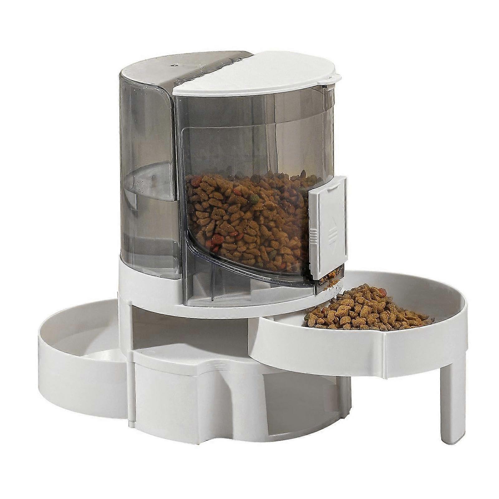 Cat Feeder Automatic Dispenser for Puppies and Cats - 2.5L Large Capacity, Timed Refill, Adjustable Portion Control