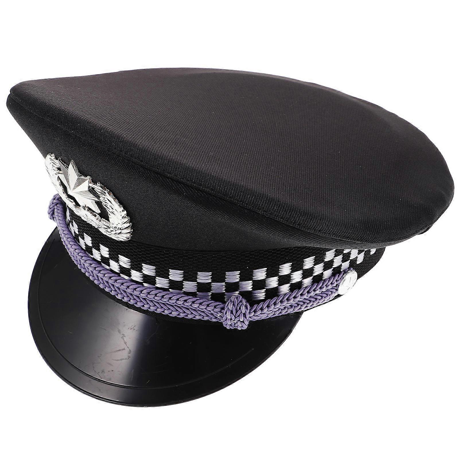 Pilot Hat Airline Captain Theme Adjustable Size Halloween Accessory 1Pack