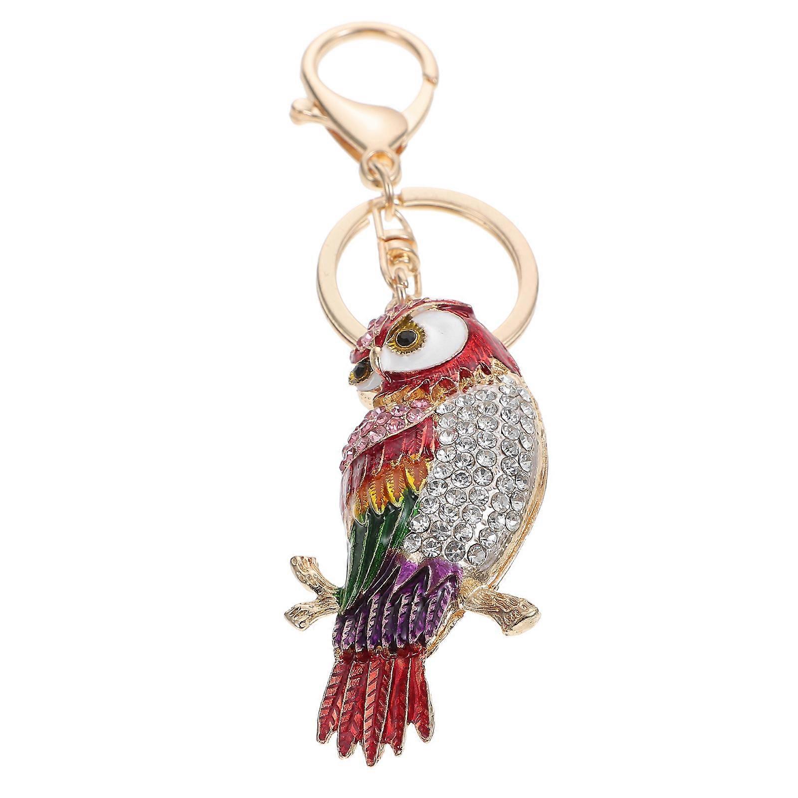 Adorable Owl Shaped Key Ring Chic Key Chain Bag Hanging Pendant