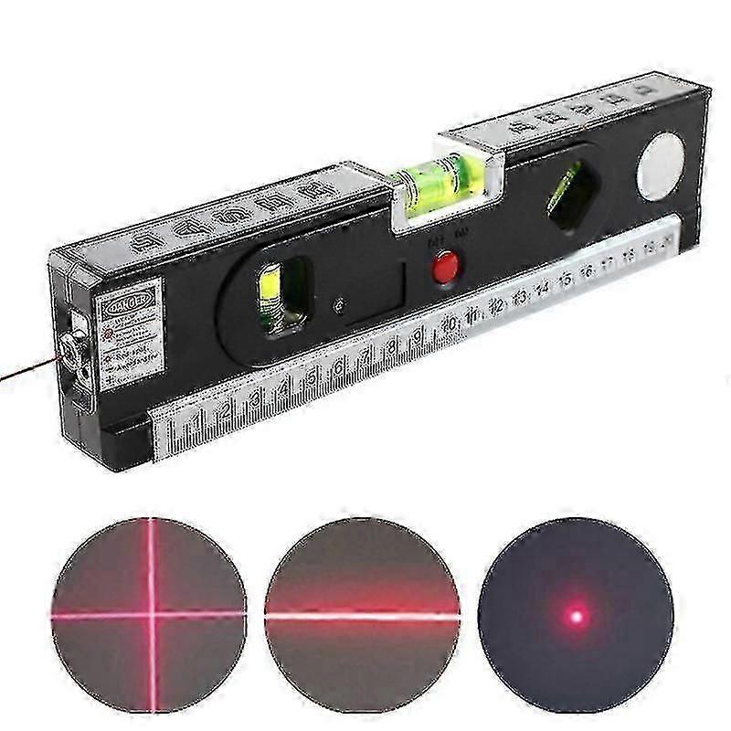 2-în-1 nivel laser cu bulă de aer cu lumină, instrument magnetic de nivelare cu laser pentru construcții imagine agățat perete scris pictură renovarea casei