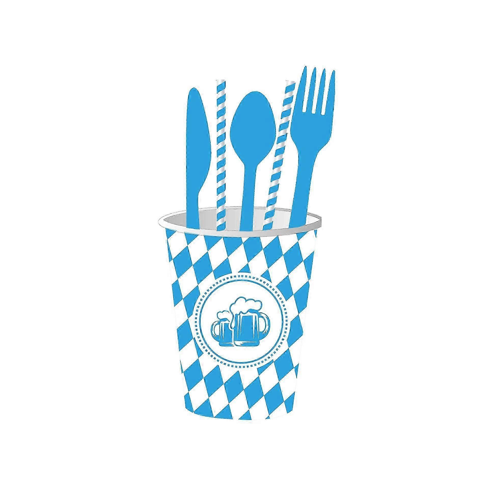Pappteller Pappteller, Dessert Pappteller Ideal für Oktoberfest, Oktoberfest-Thema, Ess- und Dessertteller