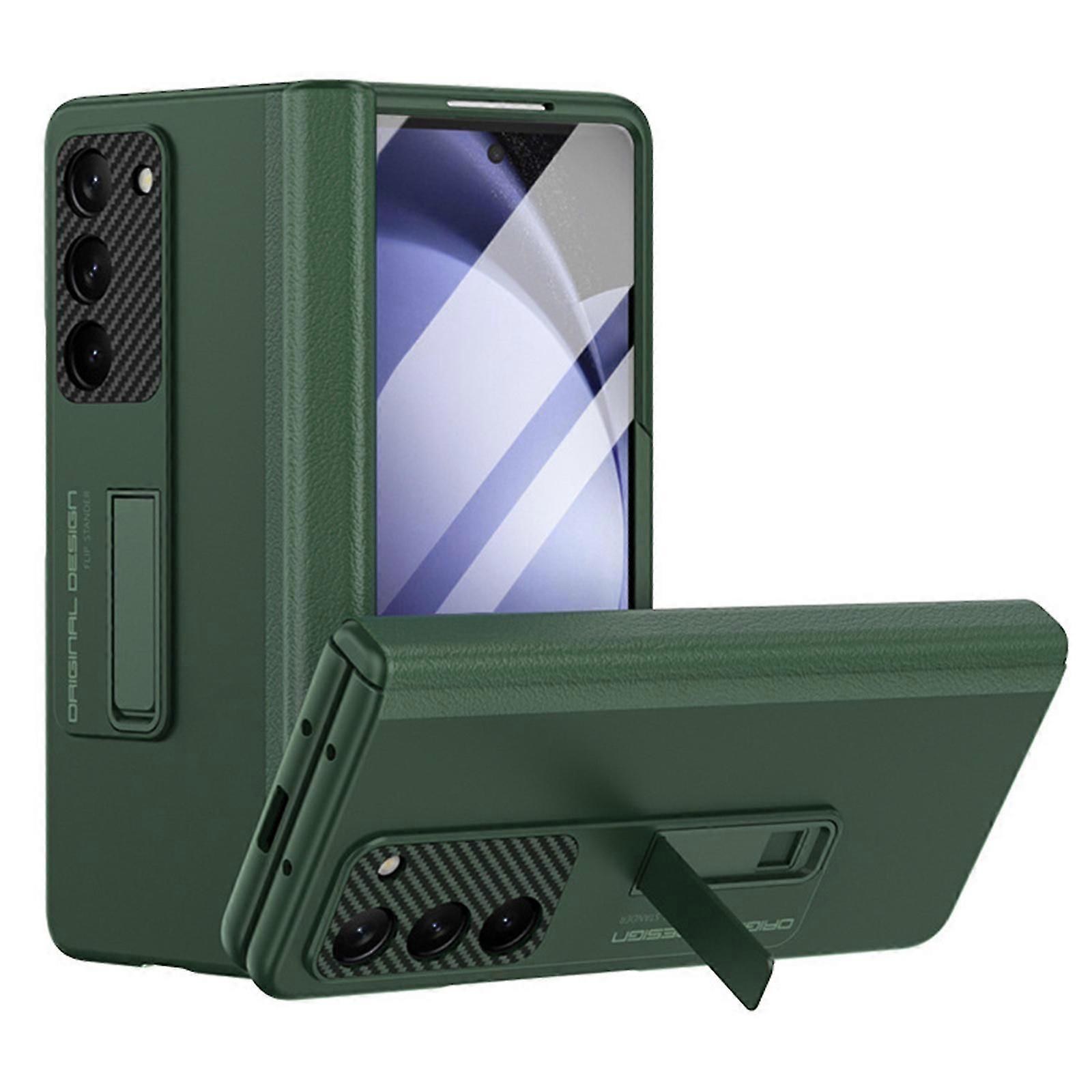 Galaxy Z Fold 5 Case Magnetic Hinge Protection Built-in Front Glass Kickstand All-Inclusive PC Shockproof Case for Samsung Z Fold 5 5G 2023
