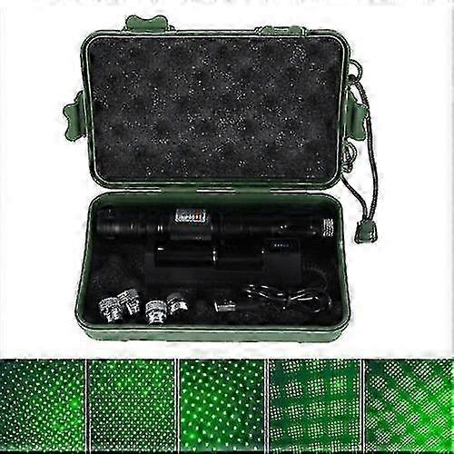 High Power Green Laser Pointer Pen Rechargeable 50miles Visible Beam Flashlight