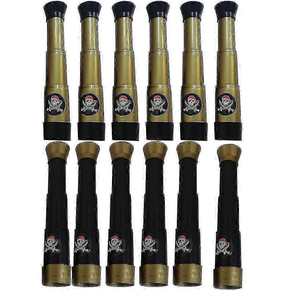 10 Pcs Collapsible Telescope Monocular Telescope Pirate Telescope Toy Plastic Small Telescope
