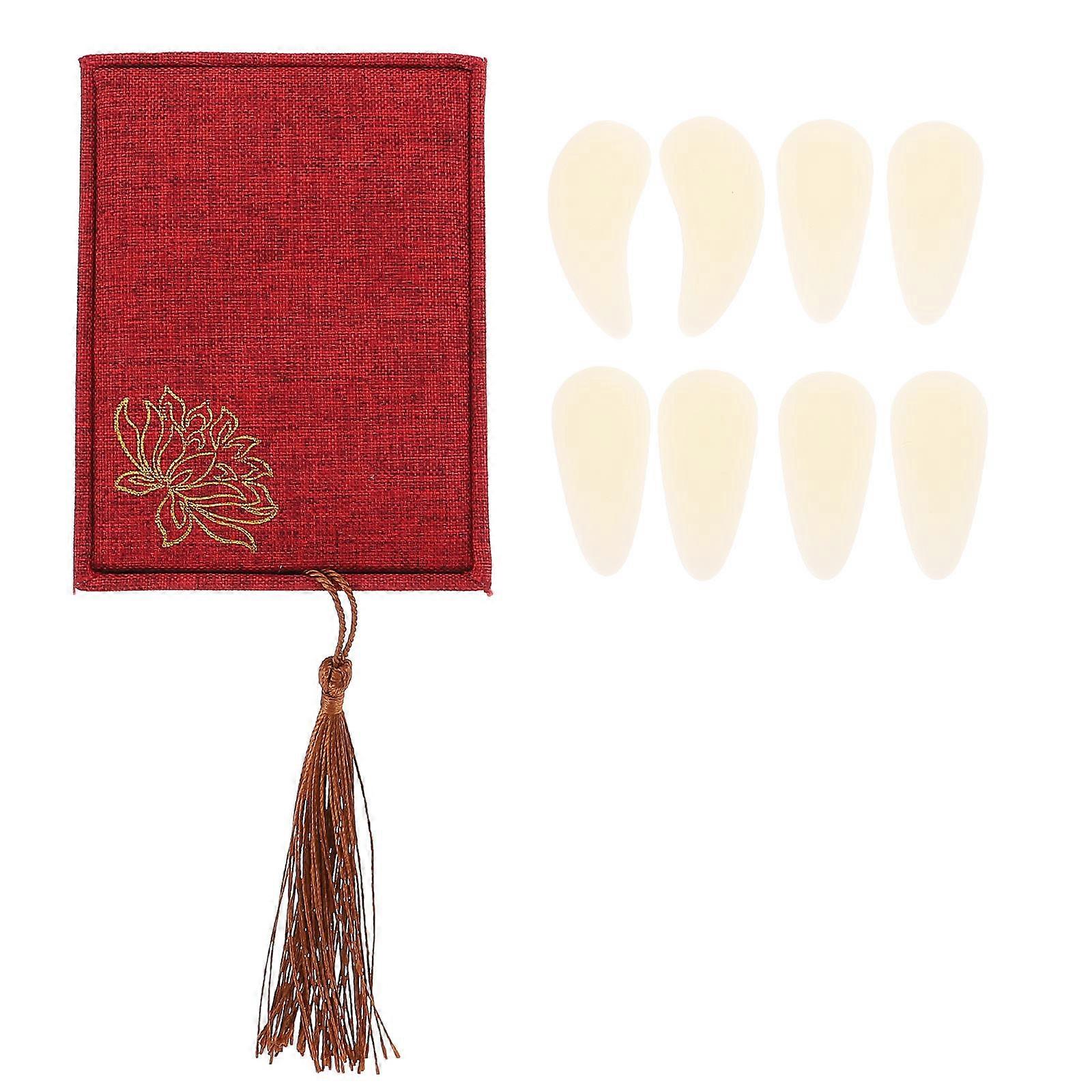 Guzheng Finger Picks Protective Nails Storage Box Durable Lightweight Comfortable Play Easy Clean