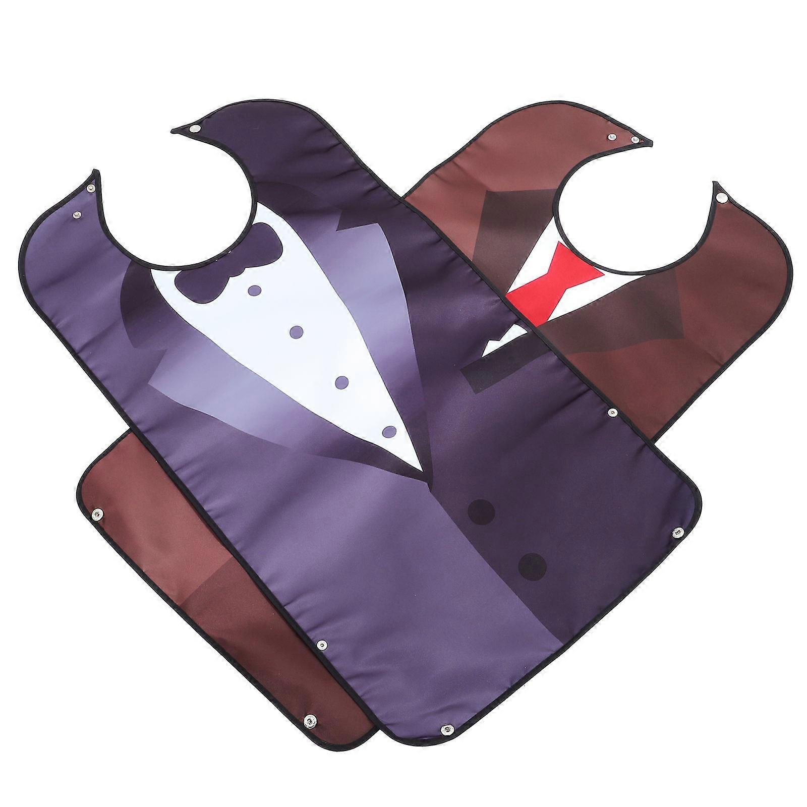 2pcs Adult Bibs for Elderly – Comfortable Meal Protection with Bright Colors and User Friendly Design for Seniors