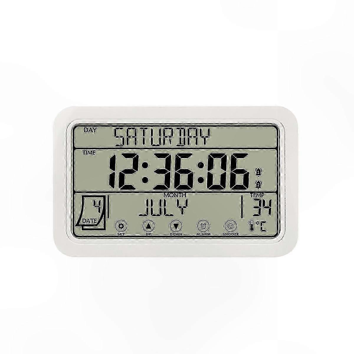 Orologio da parete digitale da 8 pollici con display di temperatura e umidità per uso domestico o in ufficio