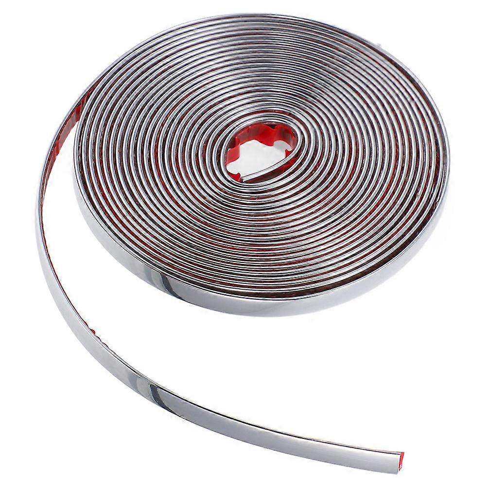 Self-Adhesive Mirror Finish Wall Trim Strip Silver Edge Protector For Commercial Spaces 300.00X0.80X0.10CM Scratch Resistance 1 Roll