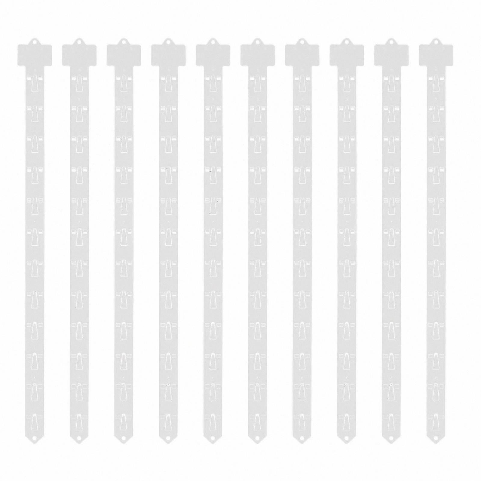 10-Pack Display Hanger Strips for Retail Product Presentation