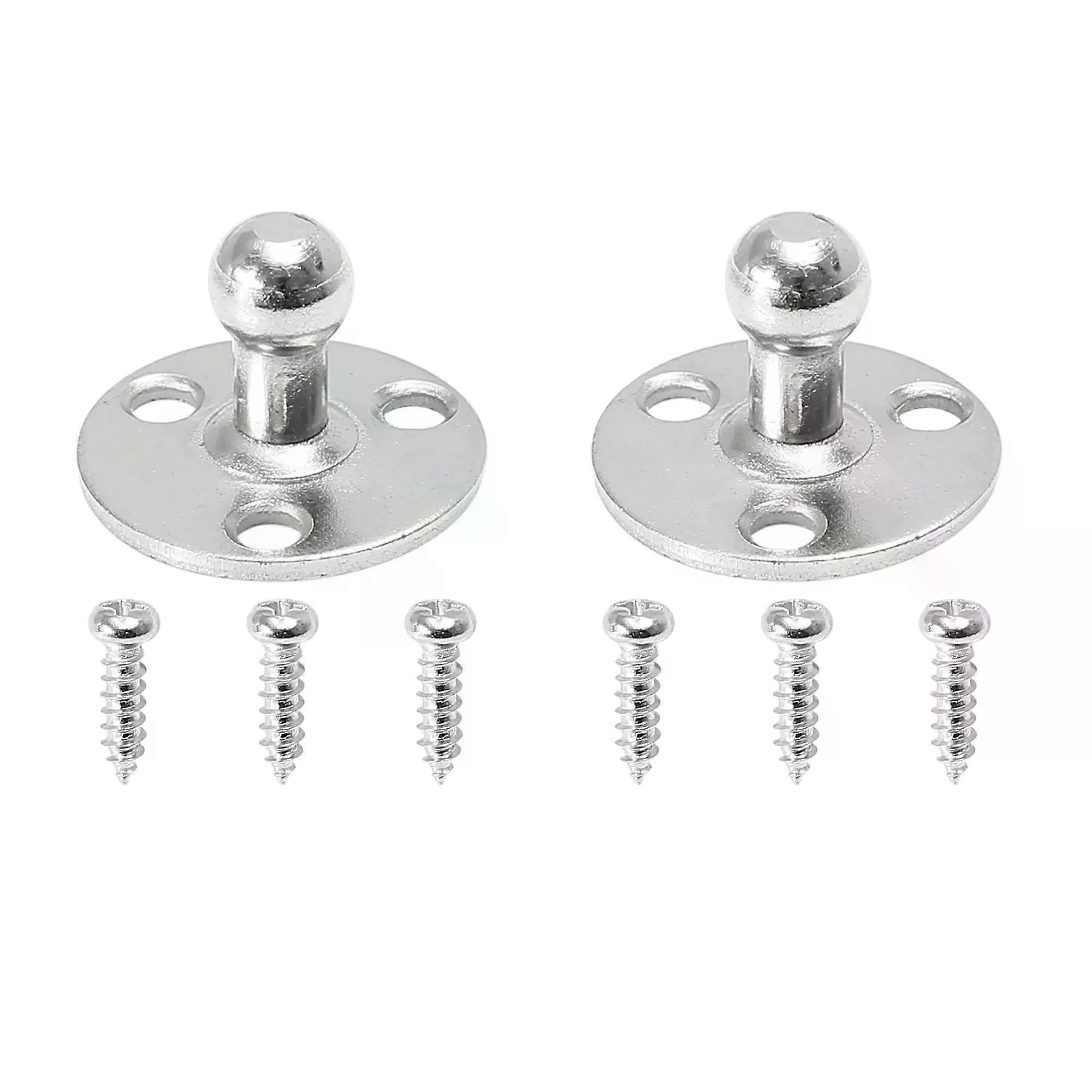 X Autohaux 2 Set 10mm 20x28mm Car Ball Studs Mounting Brackets for Gas Struts Shocks with Screw 4 Sets