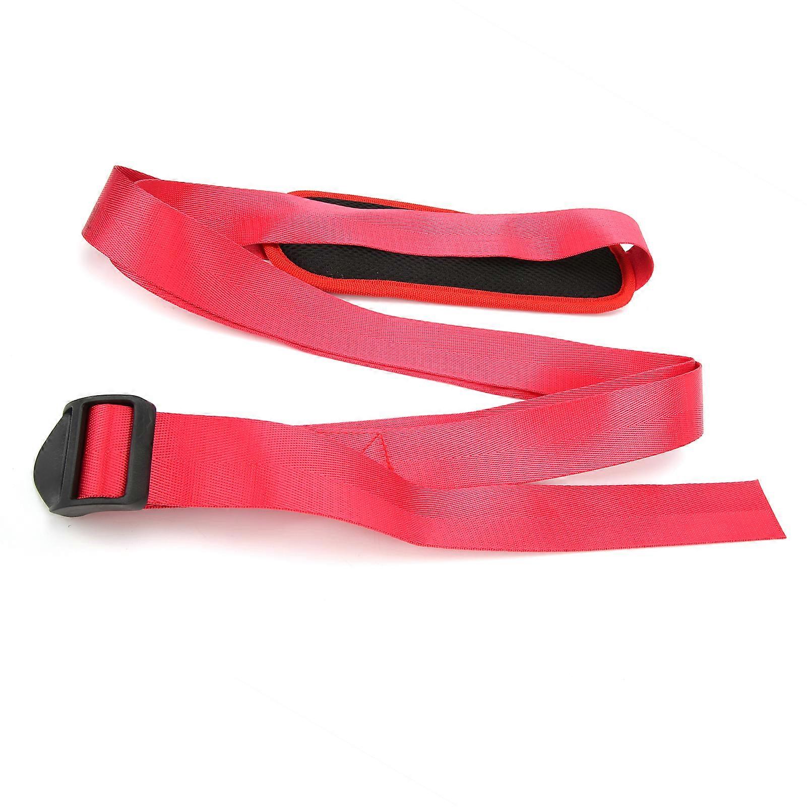 Durable Lightweight Adjustable Red Nylon Shoulder Strap for Duffel Bag