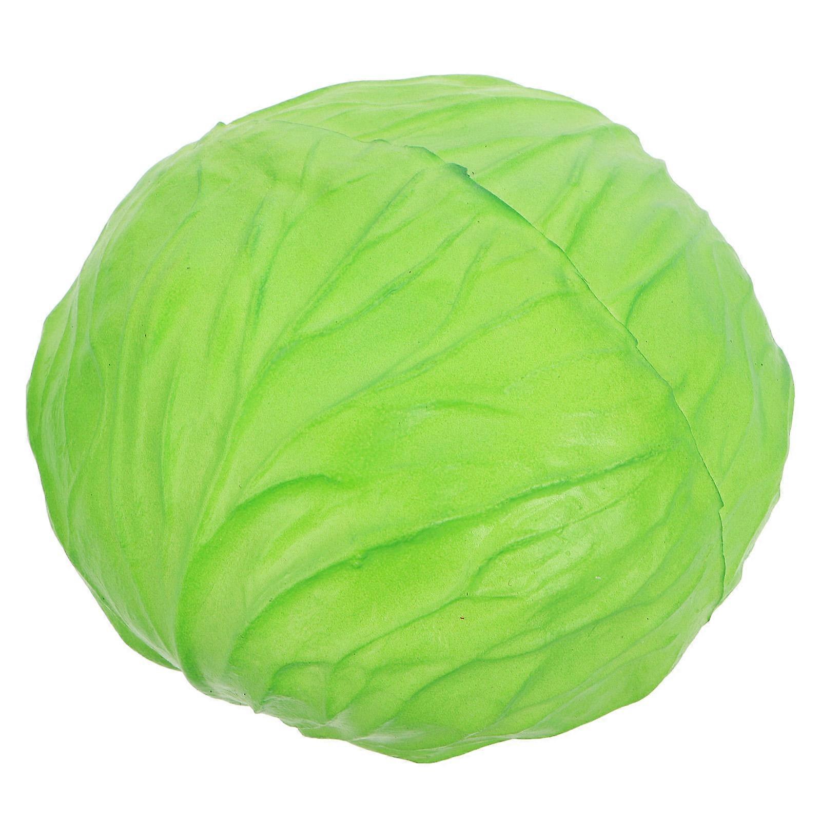 Realistic Cabbage Decor for Decoration Constructed with High Grade PU Material Green