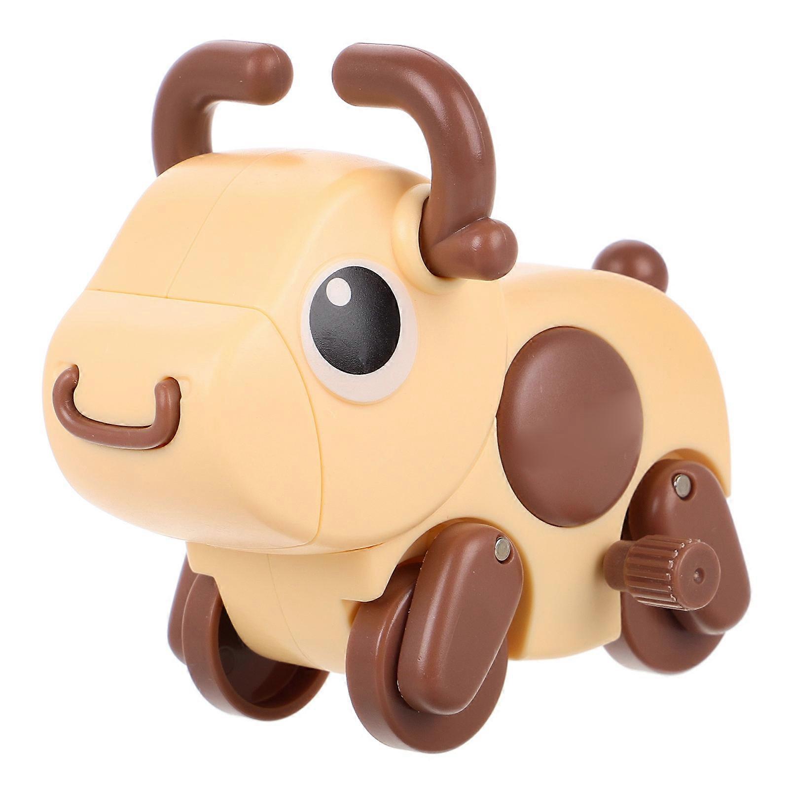 Wind Up Bull Toy with Smooth Sliding Action, Educational Animal Toy for Boys, Enhances Motor Skills and Coordination, Classroom Reward and Party Favor