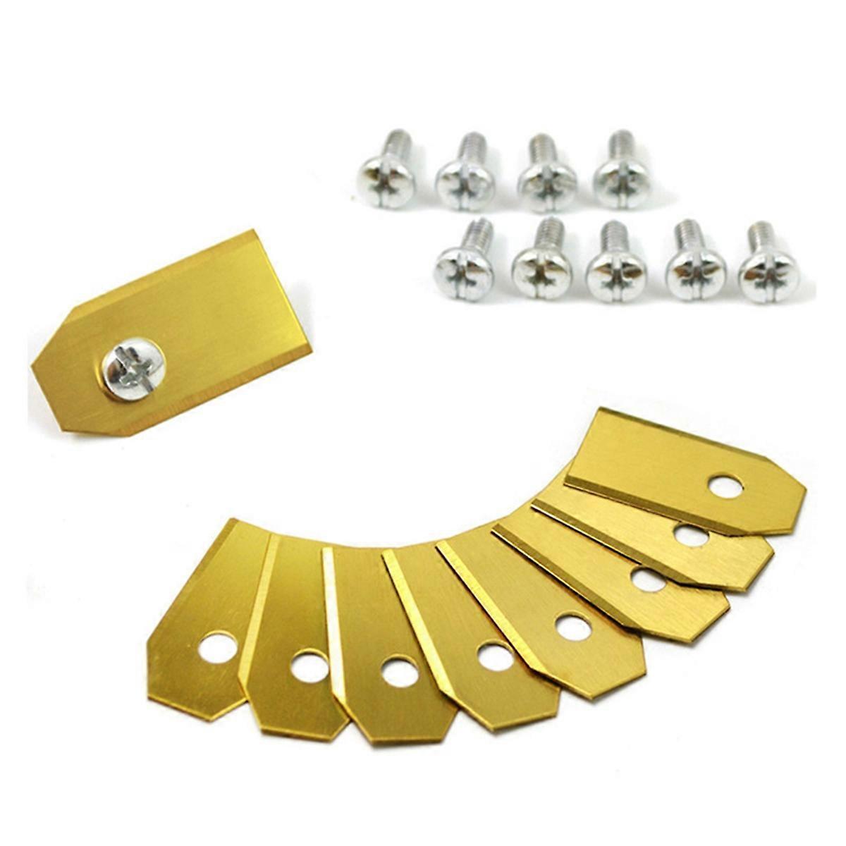 30pcs Steel Lawn Mower Cutting Blade W/Screw Kit Replacement for / Robotic