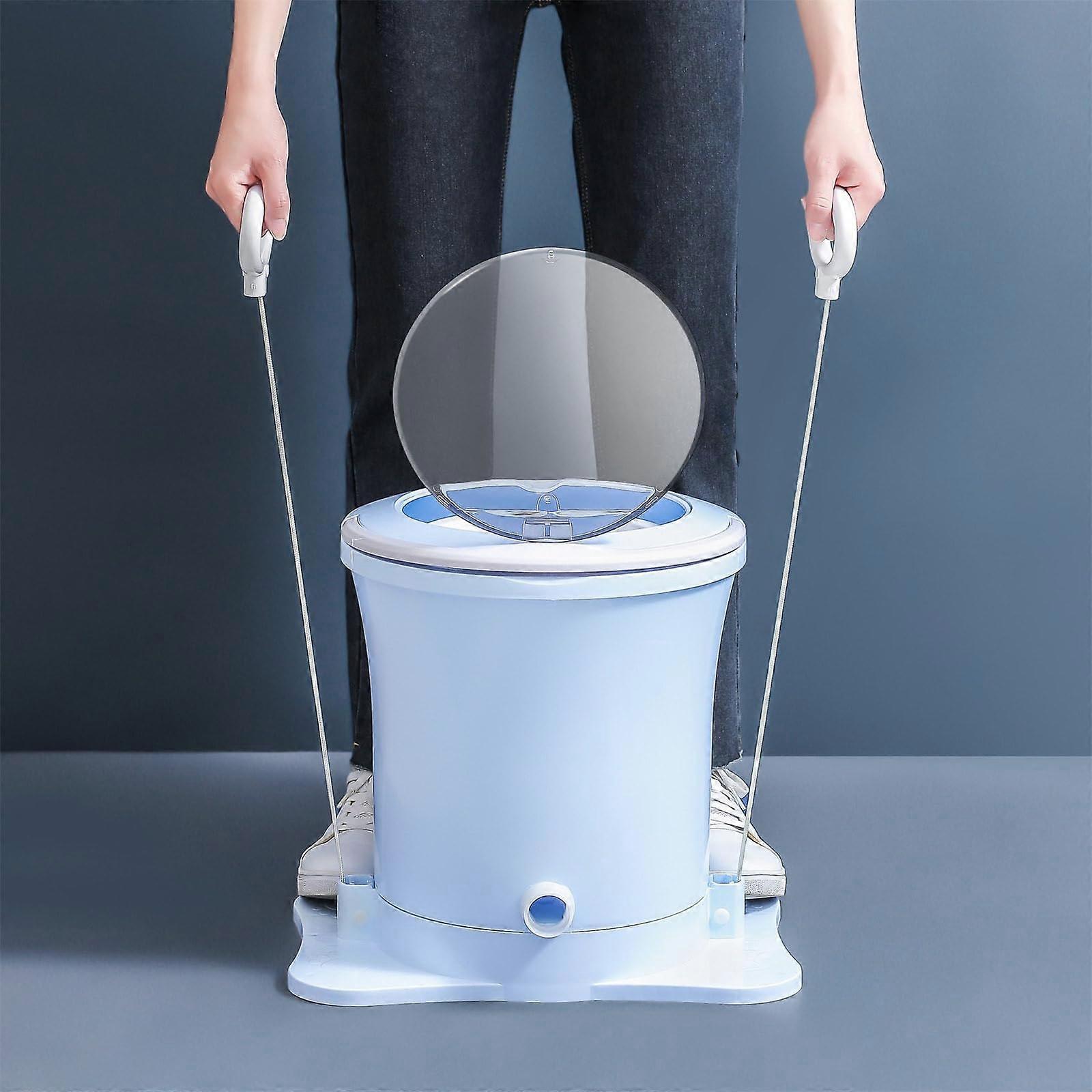 Manual Clothes Wringer Hand Crank, Non Electric Portable Dryer, Mini Spin Laundry Dehydrator, Pull Cord, Variant A