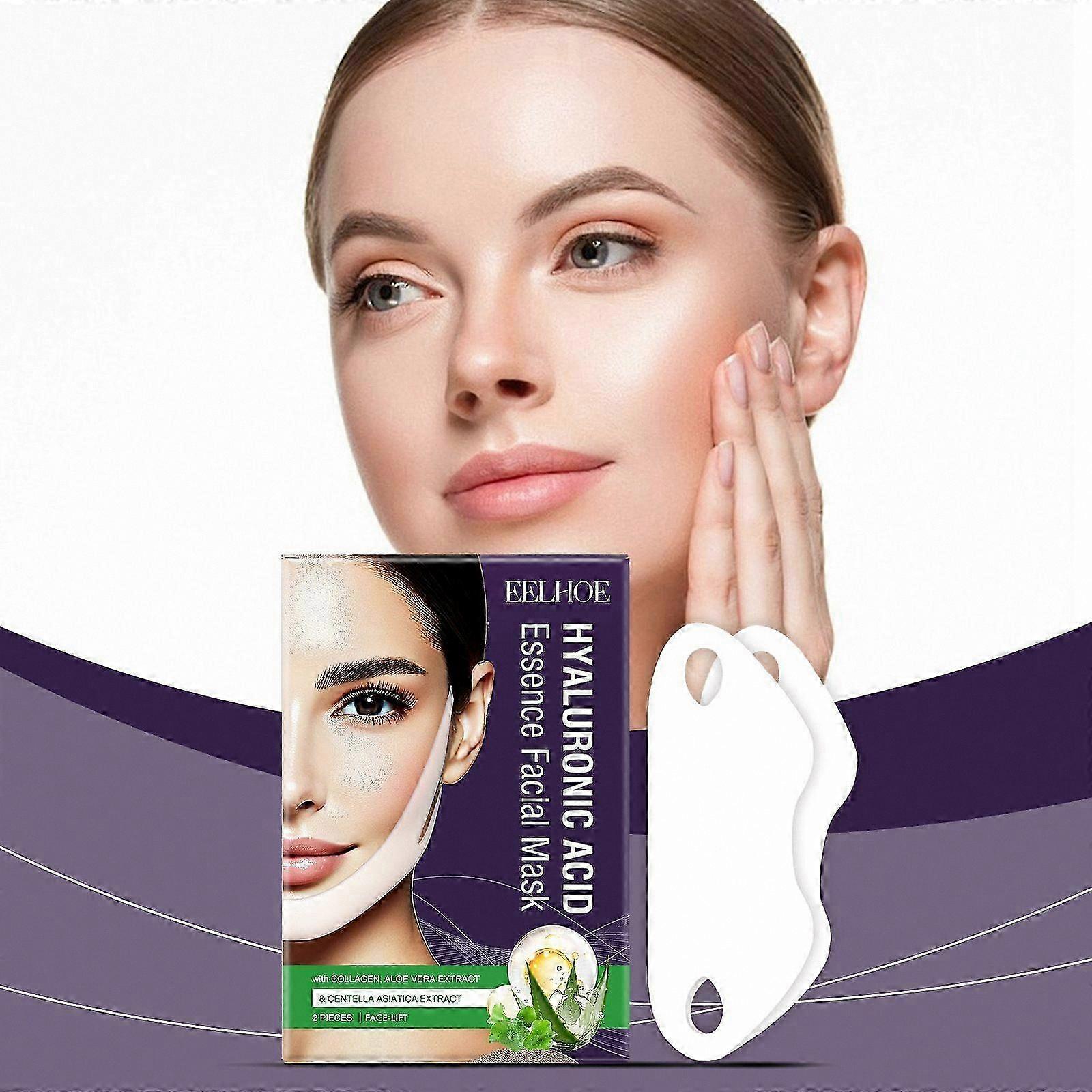 Collagen Infused Anti-Aging Face Mask with Aloe Vera & Hyaluronic Acid for Skin Tightening and Contouring Support