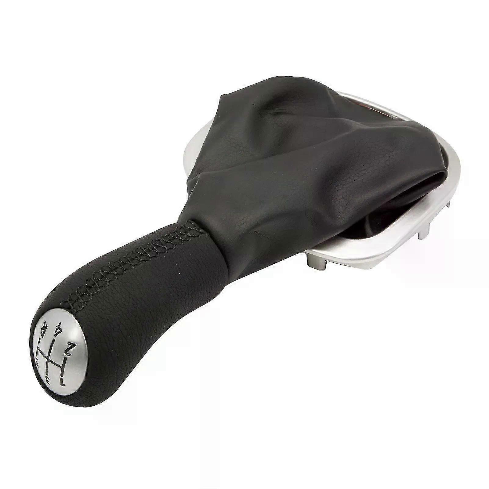 5 Speeds Leather Gear Stick Gaiter Compatible with Renault Clio III Gear Knob
