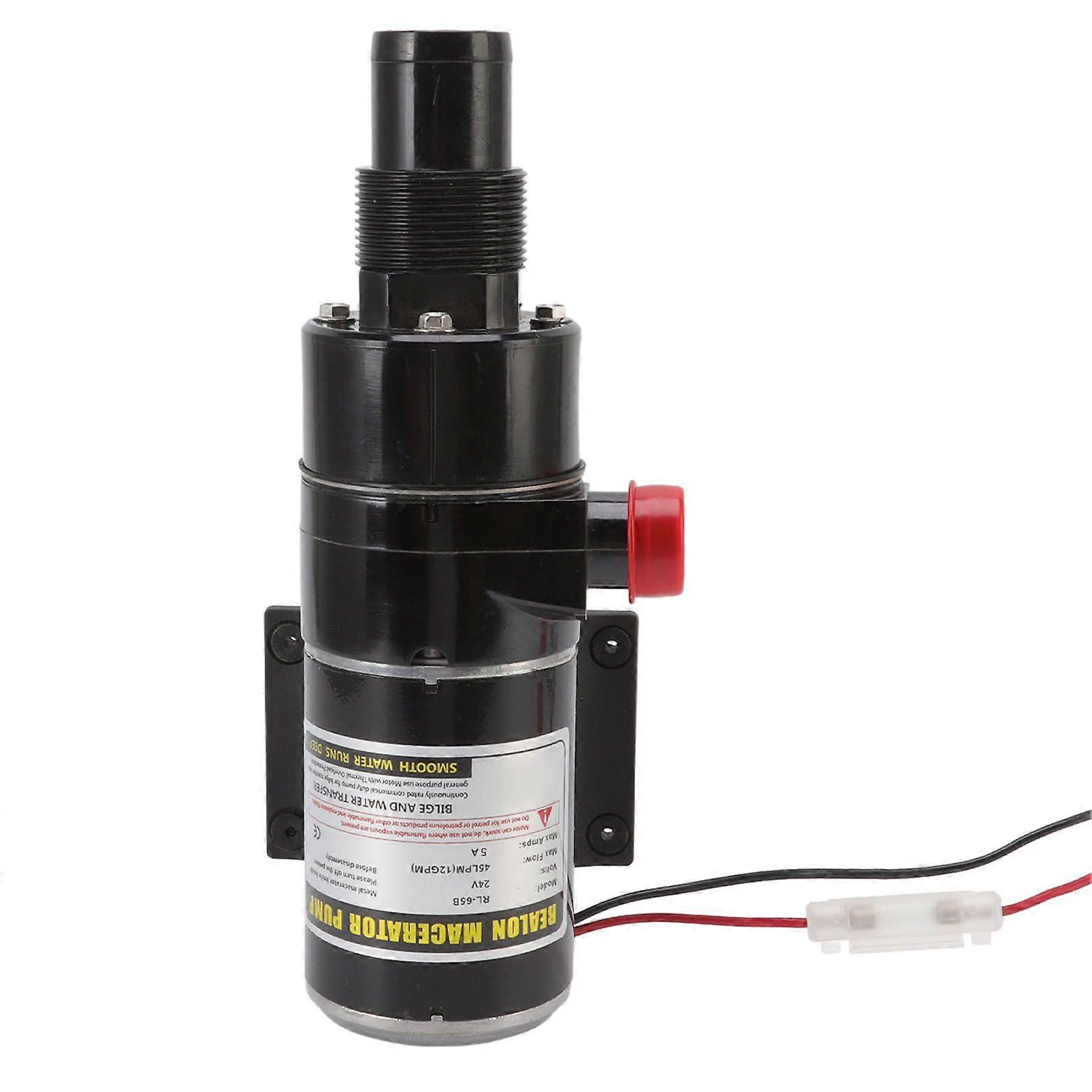 Waste Water Pump Prevent Clog Multi Protection Efficient Macerator Pump for Toilet RV Yacht Kitchen 24V