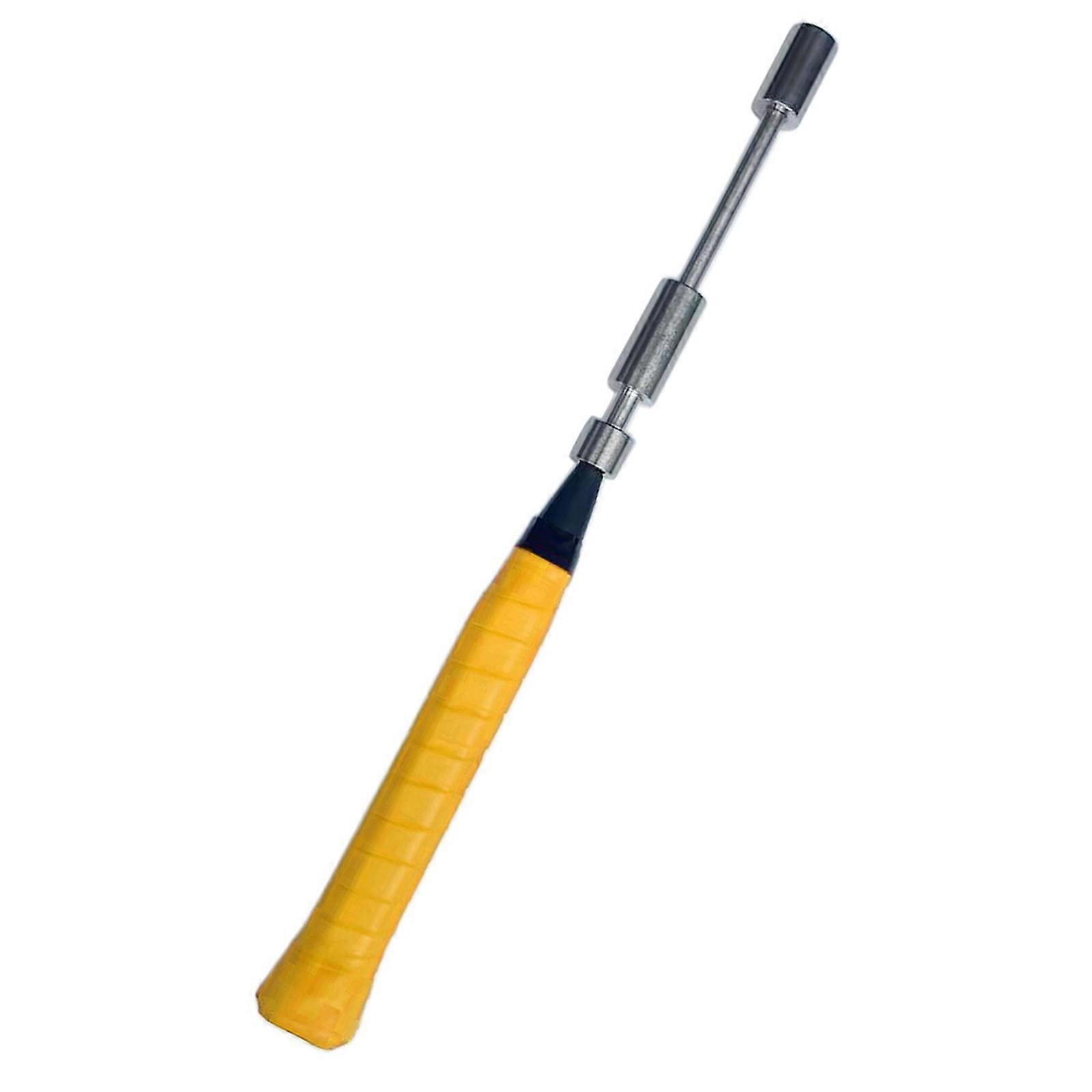 Badminton Technique Enhancer Adjustable Weight Training Removable Vibration Absorber For Better Muscle Coordination  Yellow