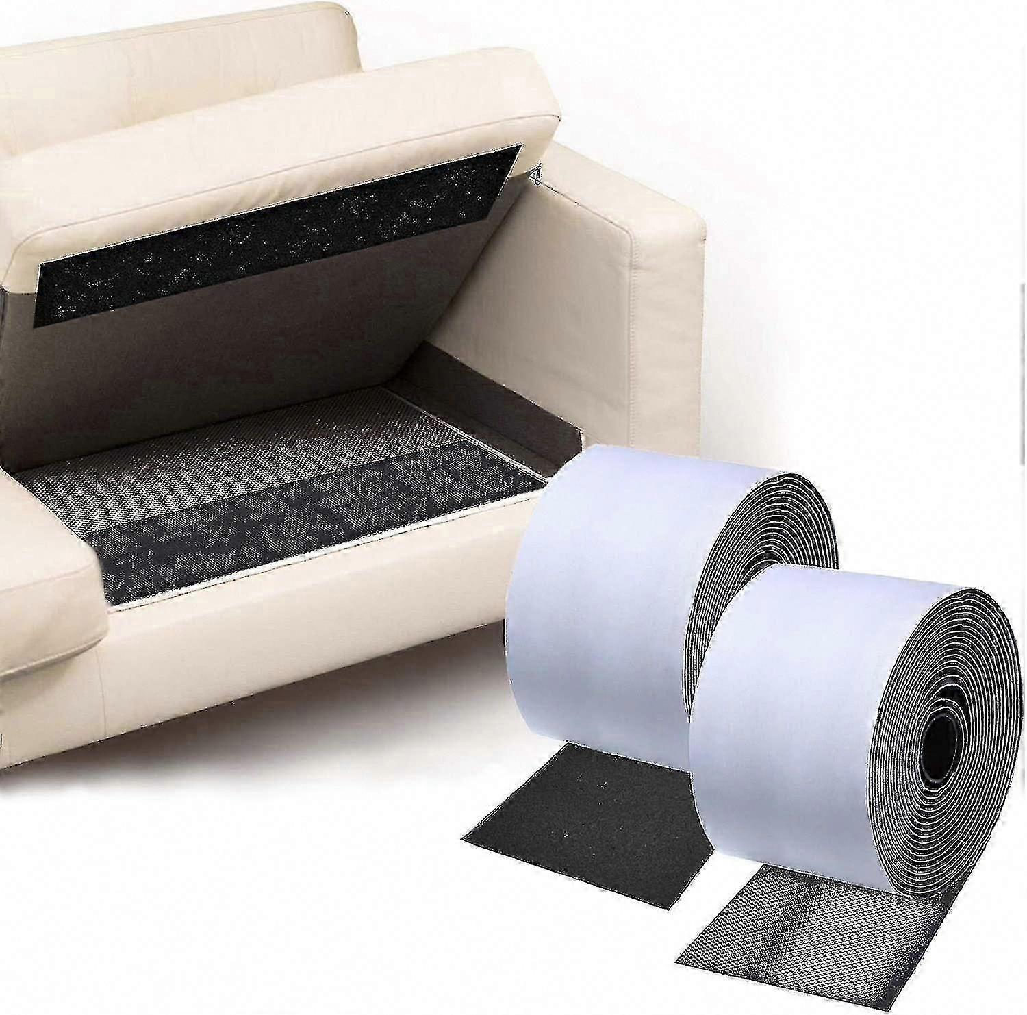 Non-Slip Couch Cushion Pads with Adhesive Hook and Loop Tape to Prevent Sliding