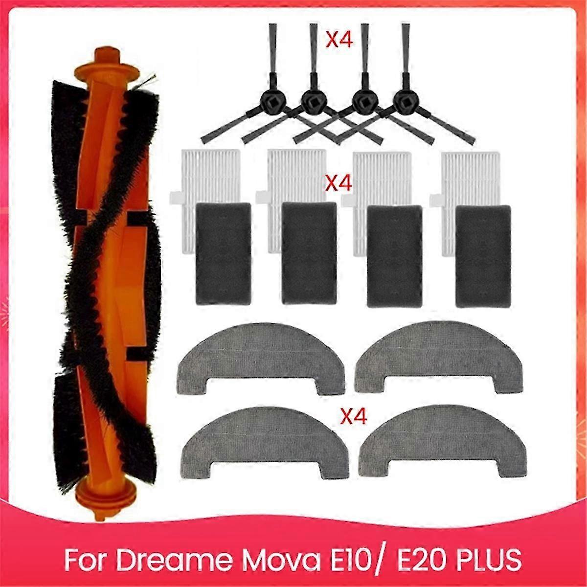 Suitable for Dreame Mova E10/E20 PLUS Vacuum Cleaner Replacement Side Brush HEPA