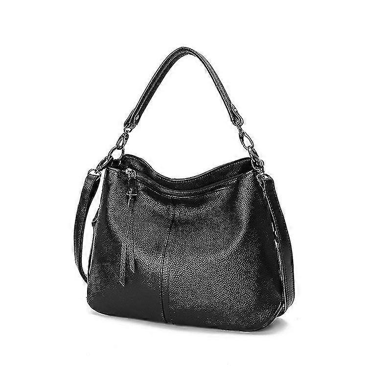 Ladies Women Leather Handbag Casual Large Capacity Cowhide Simple A...