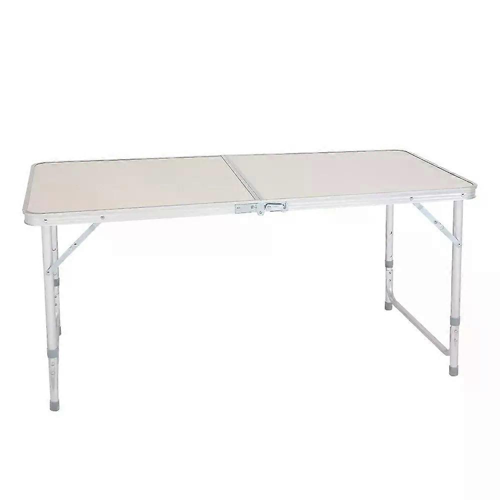 120 X 60 X 70 4Ft Outdoor Tables Portable Multipurpose Folding Table White Adjustable Glides Folding Interior