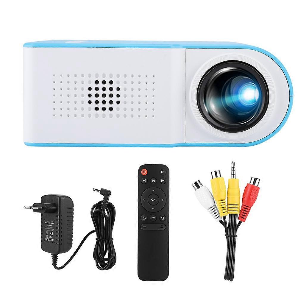 YG210 Mini Portable Home LED 1080P HD Projector Diffuse Reflection Video Projector(EU Plug)