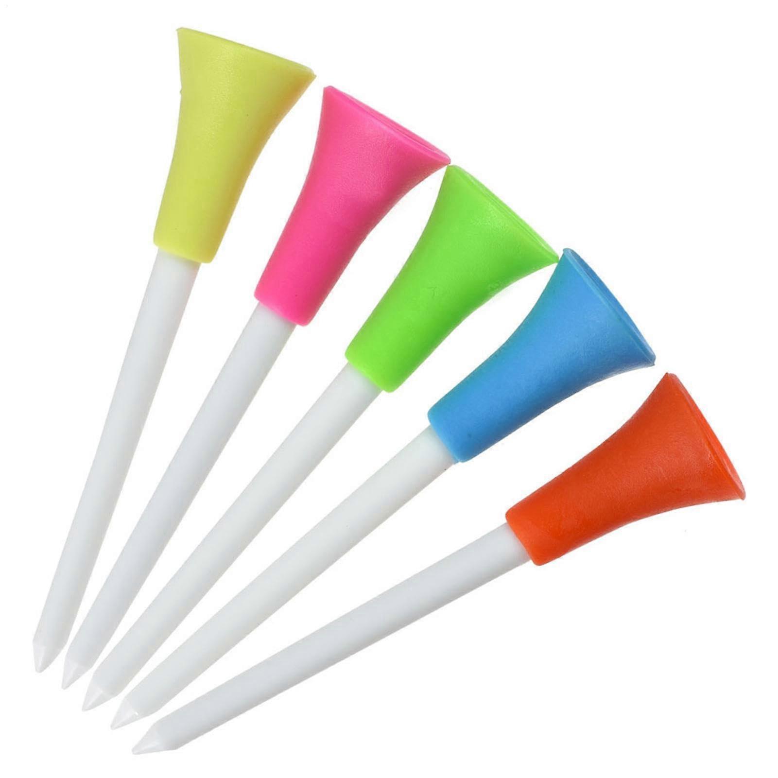 Small Golf Tees Indoor Colorful Soft Rubber Head Oversized Big Head Design For Indoor Play And Competitions