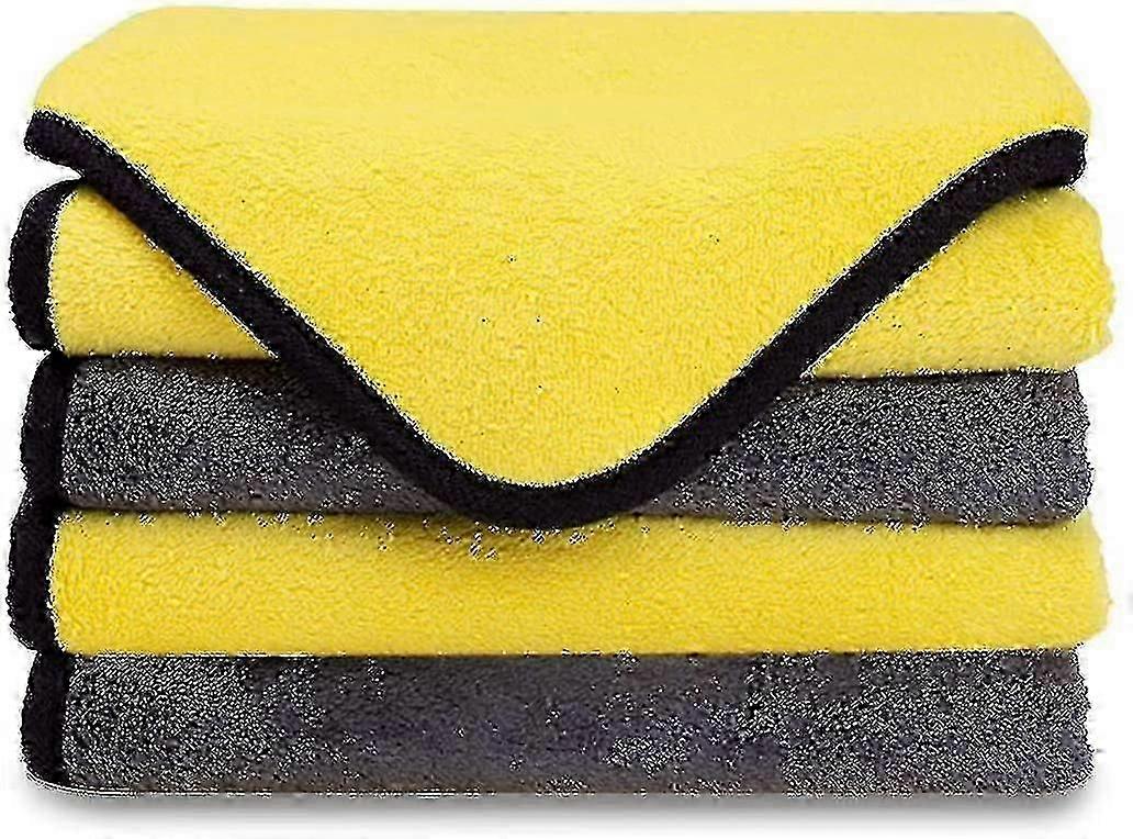 4pcs Microfiber Car Cleaning Cloth