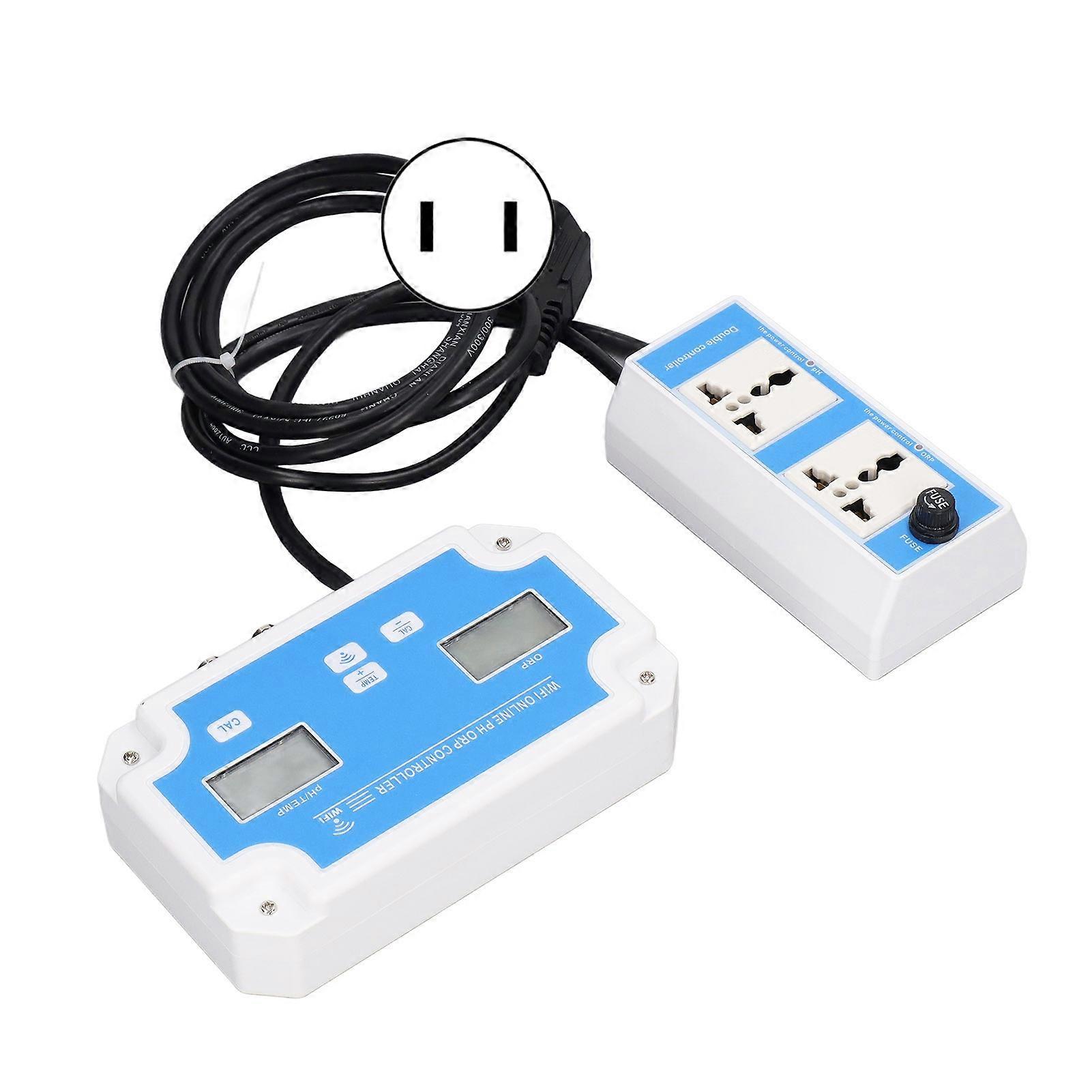 Water Quality Tester Portable Multi in 1 PH ORP Temperature Detector High Precise WIFI Connection Water Test Meter US Plug 120V 