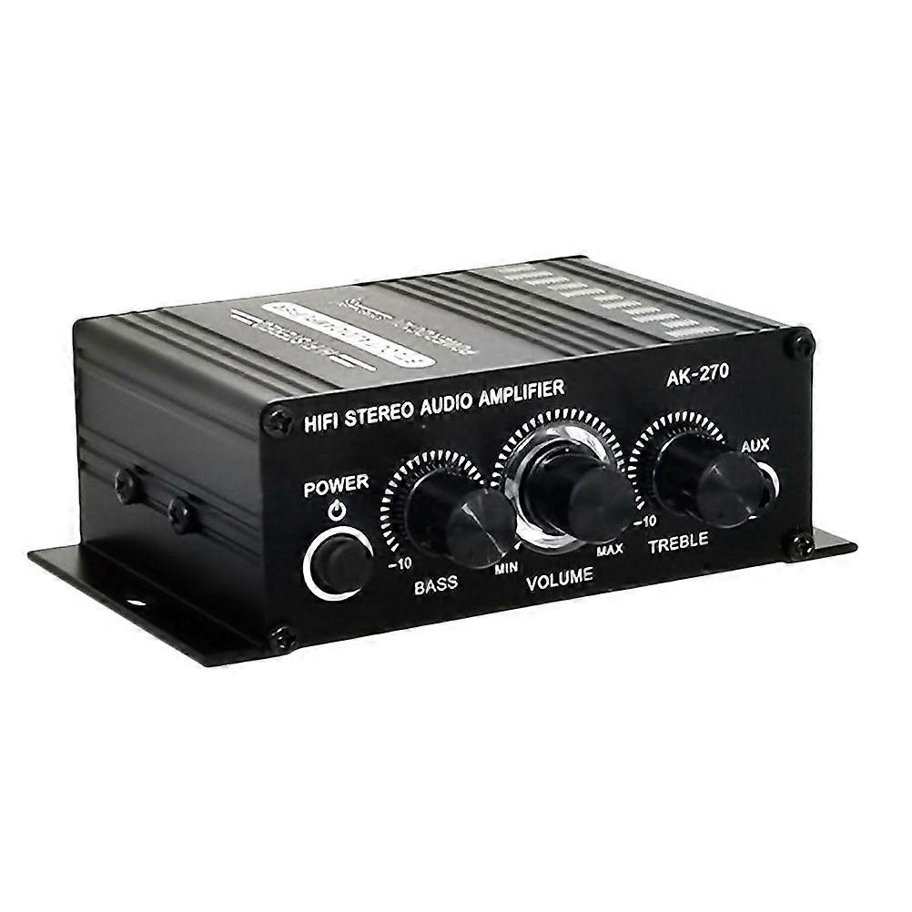 Amplificateur audio numérique 12 V, double canal, basses et aigus