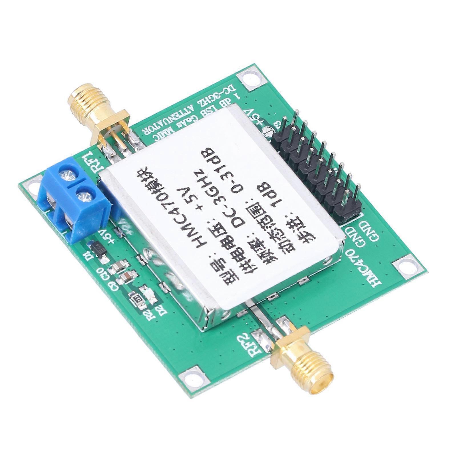 Digital RF Attenuator Module HMC470 27dBm 7V No Attenuation Heat Dissipation RF Attenuator Board
