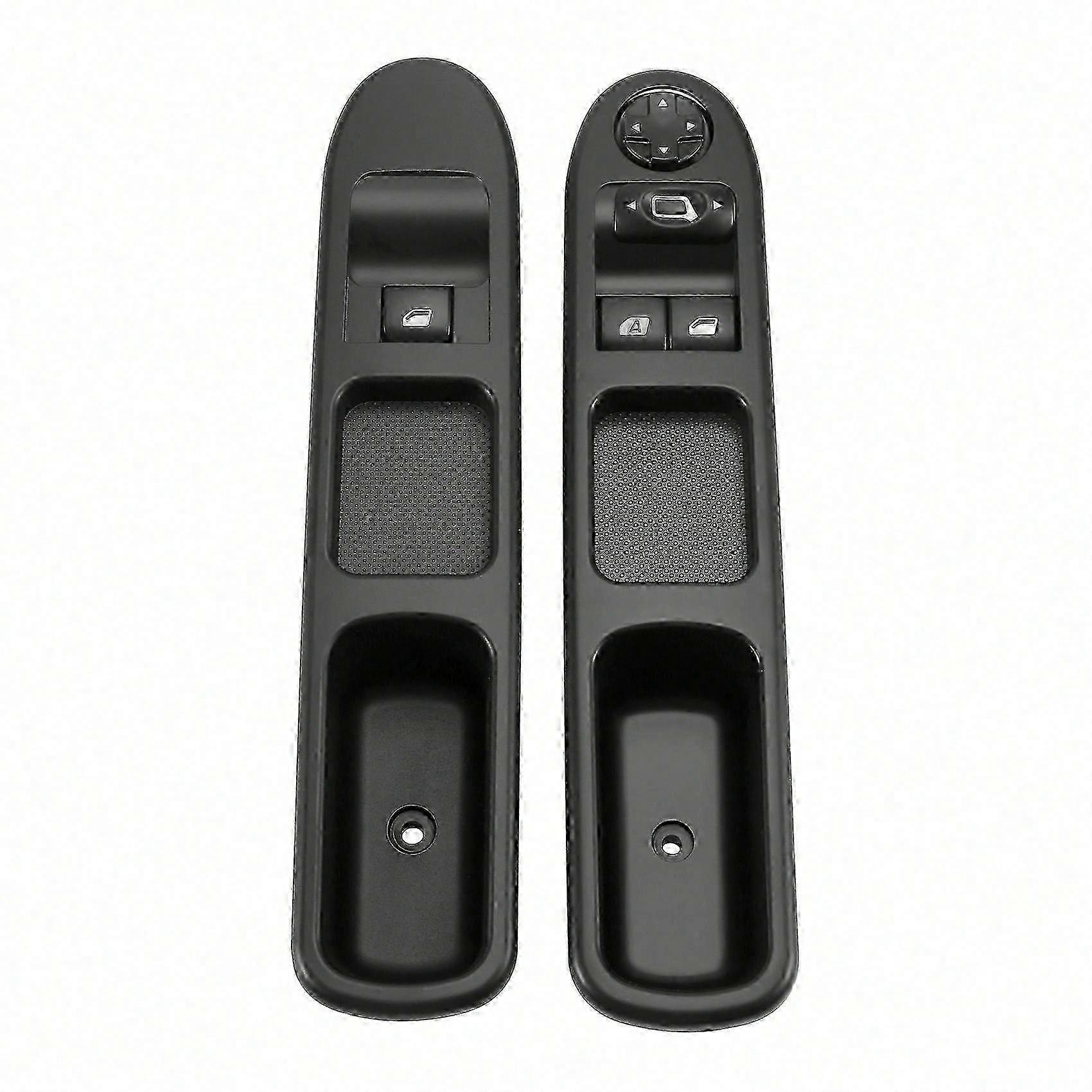 2Pcs Power Window Switch for Peugeot 207 2007-2015 Driver & Passenger Side 6554QC 6490HQ 6554HJ