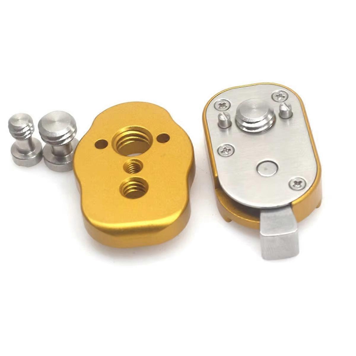 3/8 Screw M3 Locating Pin Mini Field Monitor Quick Release Plate for LCD Monitor Magic Arm LED Light Quick Release Plate