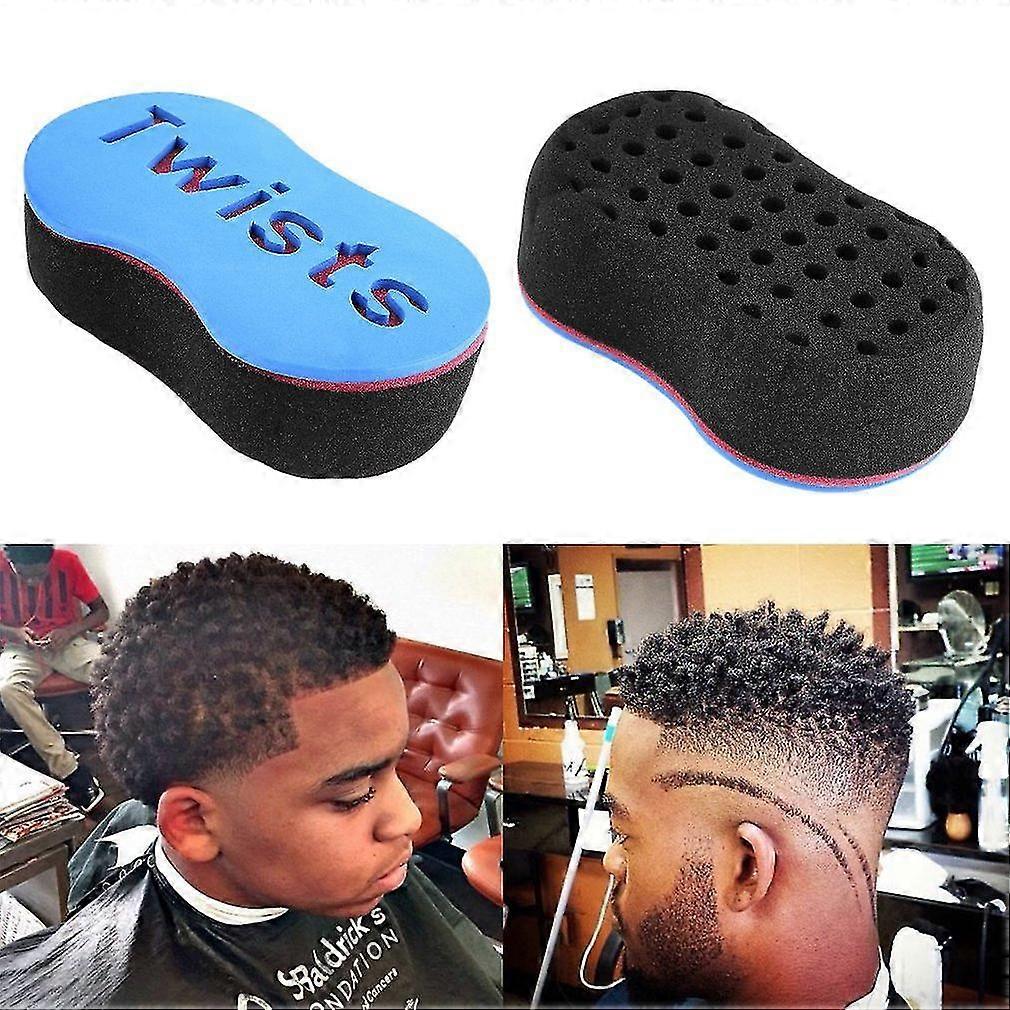 Barber Hair Sponge Brush Dreads Locking Twists Coil Curl Wave Boucles Éponge