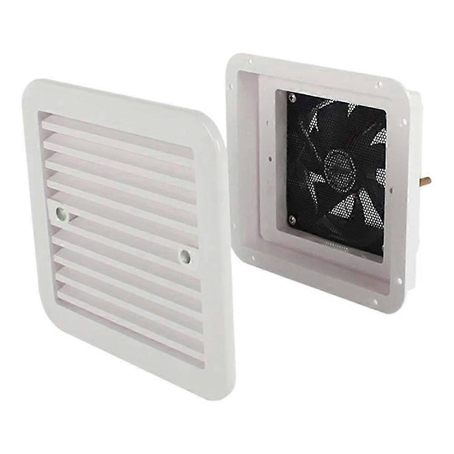 12V MuteFridge Vent with Fan for RV Trailer Caravan Side Air Strong Wind Exhaust Car Styling Camper