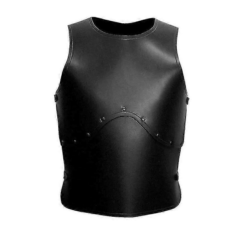 Medeltida Läder Bröst Rustning Väst Riddare Cosplay Kostym Vuxen Lajv Gladiator Krigare Bälte Bröstplatta